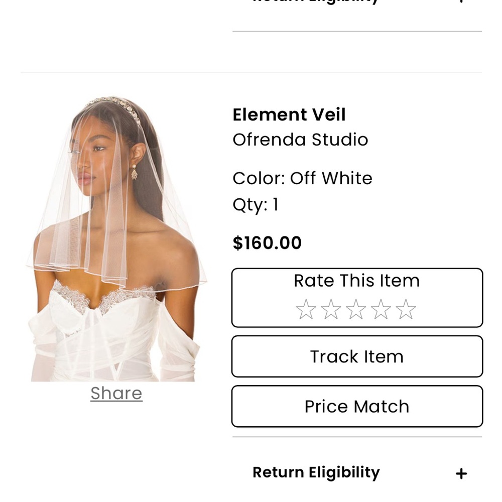 Off White Element Veil